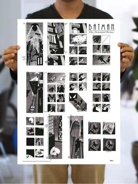 Batman Animated Series MightyPrint 17”x24” Storyboard Wall Art
